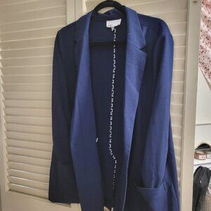 Women's Navy Button Blazer XL